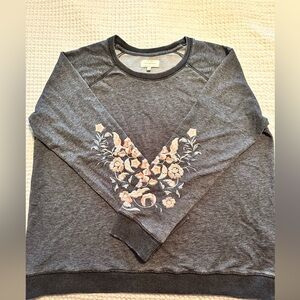 Lucky Brand Embroidered Sweatshirt